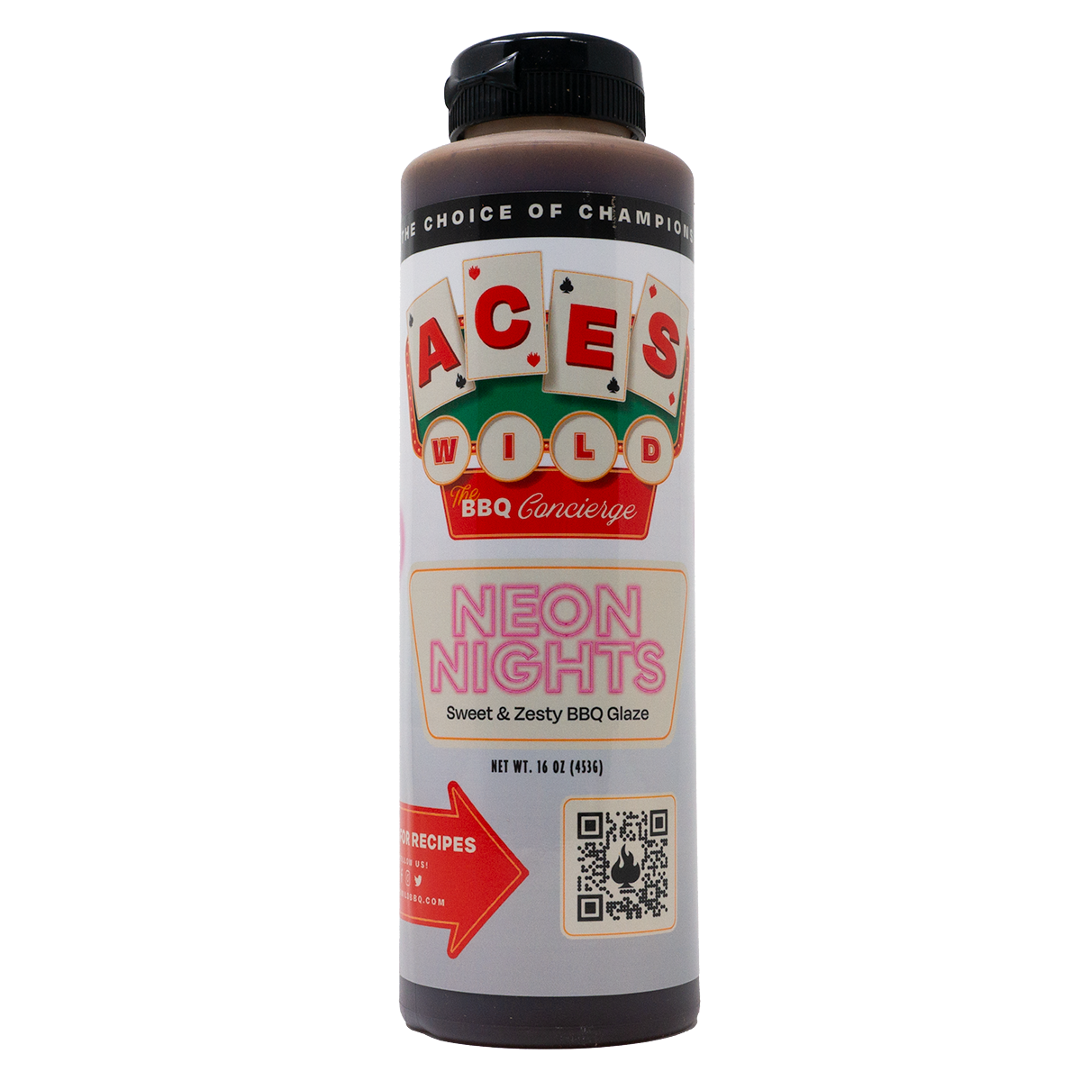 Aces Wild BBQ Neon Lights Sweet and Zesty BBQ Glaze