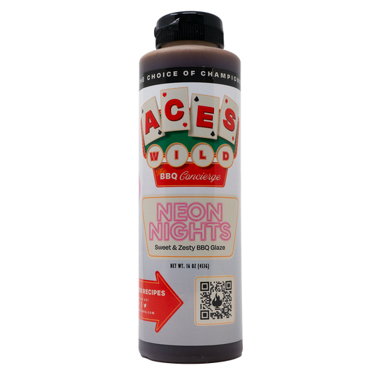 Aces Wild BBQ Neon Lights Sweet and Zesty BBQ Glaze